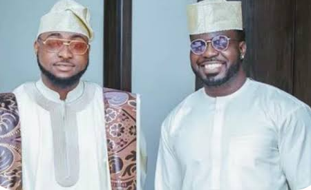 Brotherhood in the spotlight: Davido alongside his trusted best man, Lati Biola.. Source: National Accord Newspaper